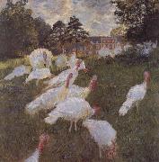 Claude Monet Turkeys oil